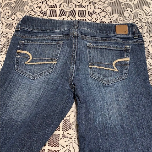 American Eagle Stretch Jeans Size 6 Long Flare - Picture 3 of 5